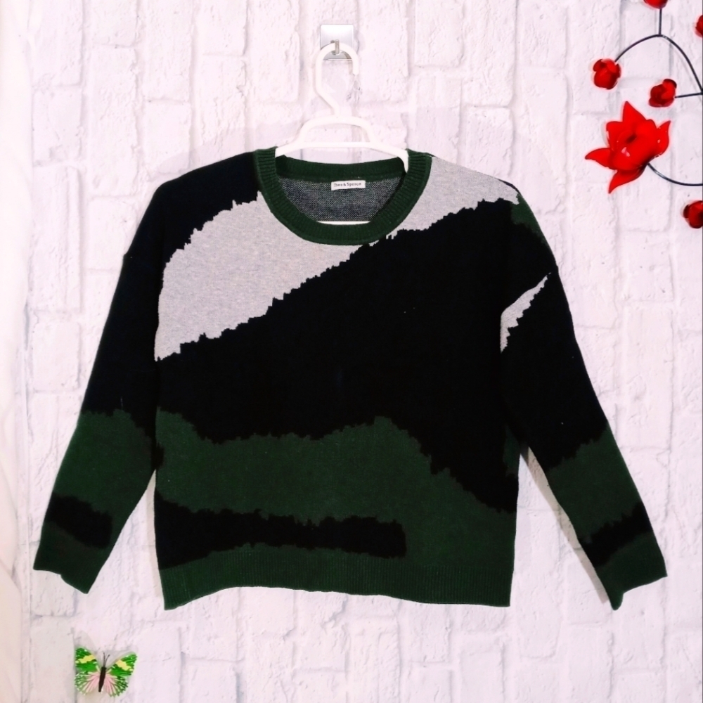 Theo & Spence Pullover Sweater Women's S Preppy Whimsigoth‎